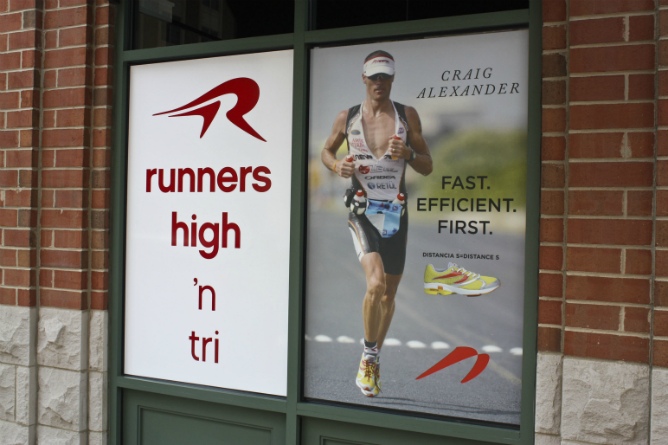 Runners High 'n Tri; Full Color Vinyl Decal